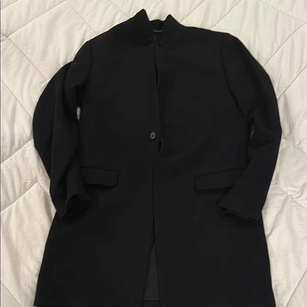 Chic Black Overcoat